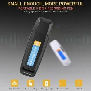 Pen Drive Registratore Vocale Usb Mini Audio Recorder Microspia Spy Cimice