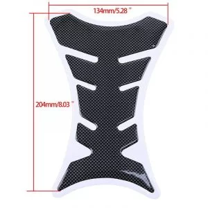 Adesivo Proteggi Serbatoio Moto Nero Free Style Paraserbatoio In Carbonio