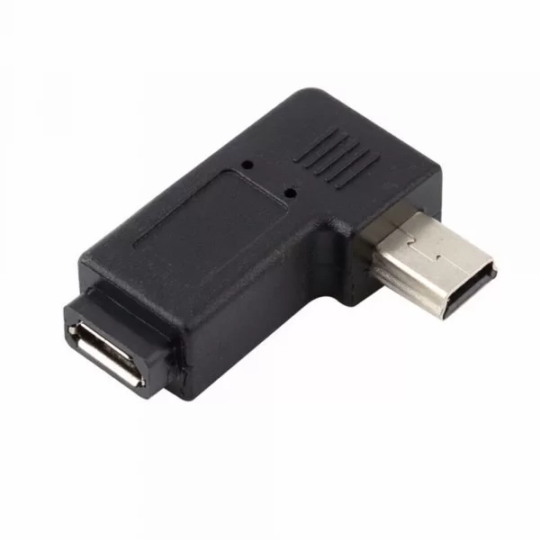 Adattatore Angolare Mini Usb Maschio / Micro Usb Femmina 90 Gradi