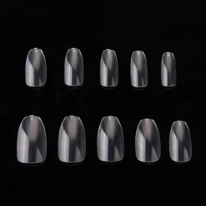 500 Tip Tips Unghie Finte Nail Art Ricostruzione Gel 10 Misure Trasparenti