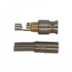 10 Spinotti Connettore Bnc A Vite Attacco Maschio In Metallo X Telecamere E Dvr