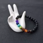 Bracciale 7 Chakra Pietra Dure Uomo Donna Ematite Buddha Turchese Lapislazzuli