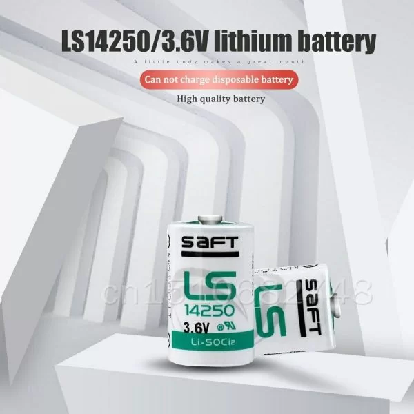 Saft Ls 14250 Batteria Pila 3,6V Li-Socl2 Mezza Stilo 1/2 Aa Std 1200Mah Sensori