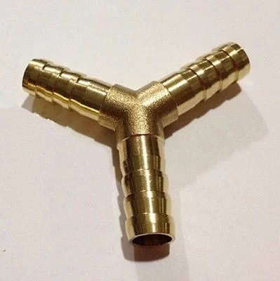 Raccordo Tre 3 Uscite Vie In Ottone Per Tubo Gas Gpl Bombola Cucina Barbecue