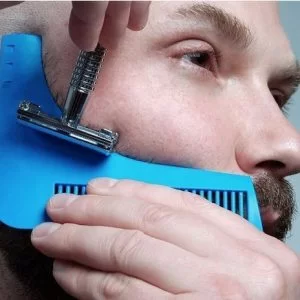 Pettine Per La Barba Precisione Curvo Baffi Basette Ordine Barbiere Moda Uomo