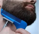 Pettine Per La Barba Precisione Curvo Baffi Basette Ordine Barbiere Moda Uomo
