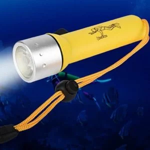 Torcia Led Subacquea 50 Metri Luce Waterproof Immersione Diving Sub Snorkeling
