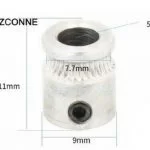 Mk8 Drive Gear 1.75 Mm Filament - 3D Printer Extruder Pulley - Makerbot - Reprap