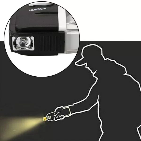Rilevatore Banconote False 2 In 1 Uv Controlla Soldi Falsi Lampada Verifica