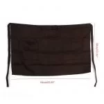 Grembiule Da Lavoro Corto Unisex Barista Ristorazione Cameriere Nero Bar