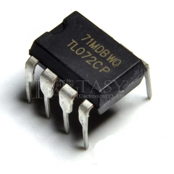 IC Circuito Integrato TL072CP DIP-8 Amplificatore Doppio Basso Rumore - Lotto 5 Pezzi
